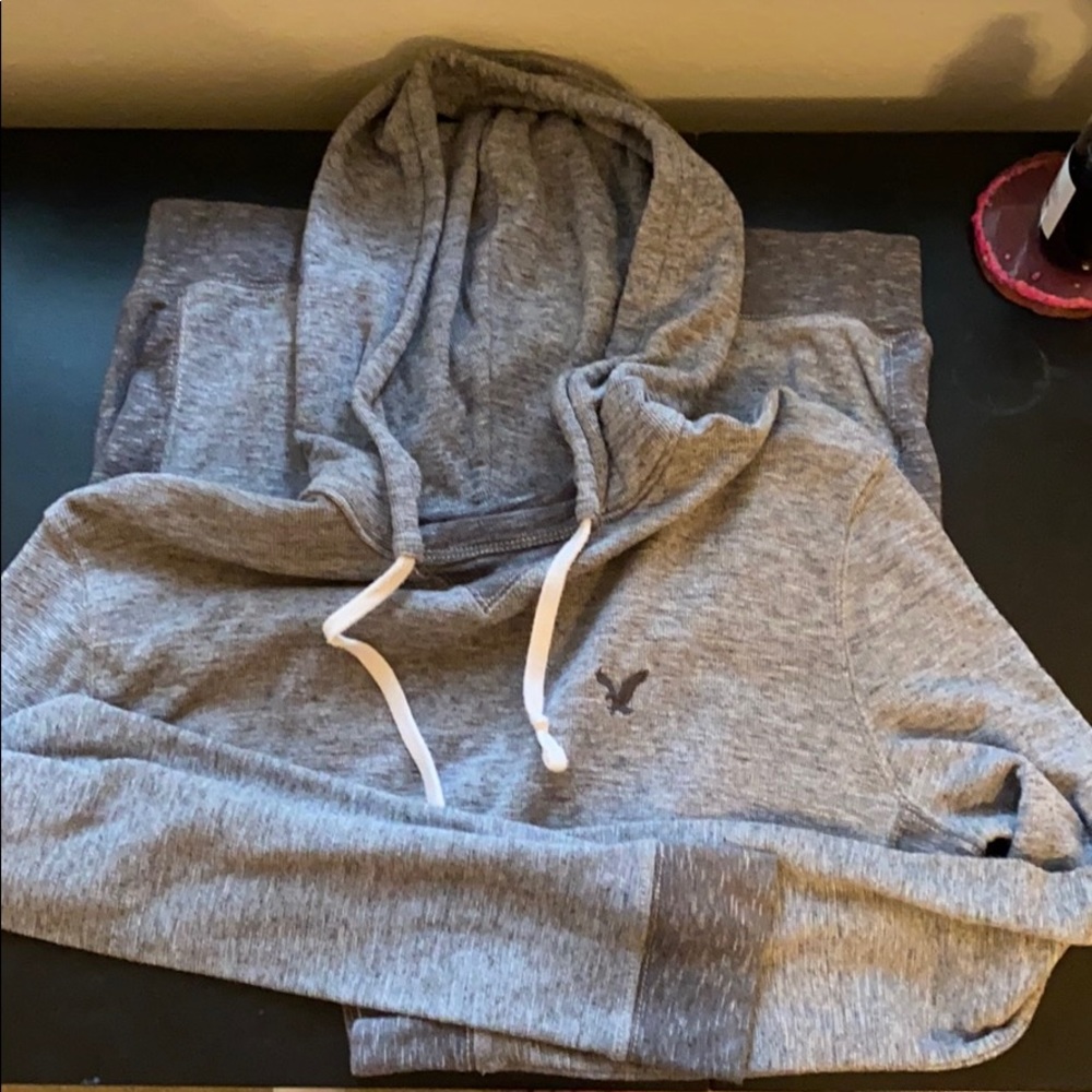 Men’s American Eagle Gray Thermal Hoodie